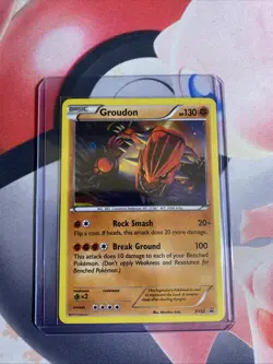 Groudon XY52 - XY Black Star Promo Cosmos Holo Pokemon TCG Card LP - Image 3