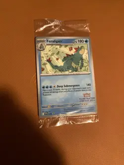 Feraligatr Pokemon Illustration Contest 2024 Promo SVP 213 Sealed Promo Card - Image 1