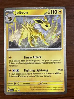 Jolteon 169 Sv: Scarlet & Violet Promo Card Holo Pokemon TCG - Image 1