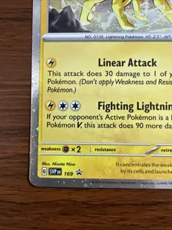 Jolteon 169 Sv: Scarlet & Violet Promo Card Holo Pokemon TCG - Image 5