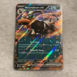 Houndoom Ex Pokemon Card 134/197 Scarlet & Violet-Obsidian Flames Expansion - Image 1