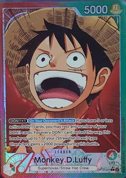 One Piece TCG OP13-001 Monkey D. Luffy Alt Art Leader AA Card Game CCG English - Image 1
