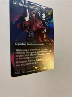 Vincent Valentine Borderless Surge Foil Card #0528 MTG - Image 2
