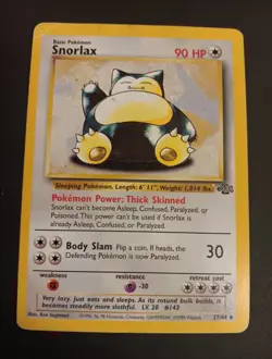 Pokemon Cards - Vintage Lot (12 Cards) Snorlax 27/64 - One 1st Edition + - Image 4