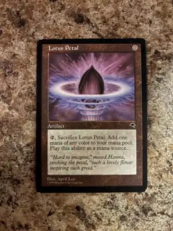 Lotus Petal Tempest 1997 MTG Magic the Gathering 🔥 - Image 1