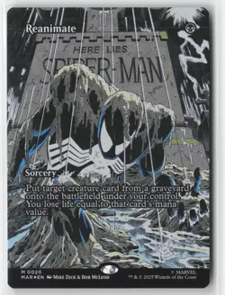 MTG - Reanimate (Borderless) M Marvel Universe Eternal-Legal 20 NM FOIL - Image 1