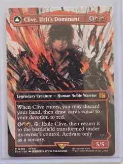 Clive, Ifrit's Dominant Borderless (0318) Final Fantasy MTG Near Mint - Image 1