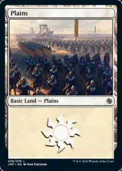 Basic Lands 10 MTG Plains (038), NM-Mint, English Jumpstart - Image 1