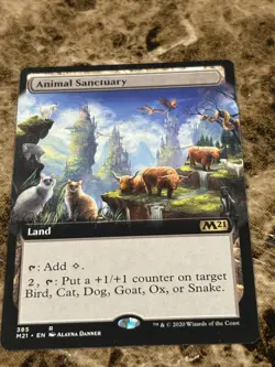 ANIMAL SANCTUARY Magic MTG M21 Core Set 2021 Borderless - Image 1