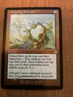 MTG Magic FOIL Inspiring Statuary Retro Frame The Brothers' War NM - Image 1