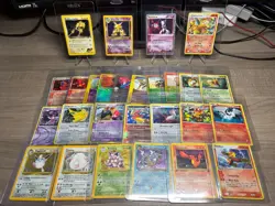 Pokemon TCG Vintage HOLO FOIL Lot of 26 + 1 non-holo [EX's, Charizard, Mewtwo] - Image 1