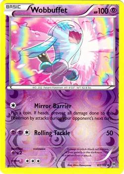 Pokemon - Wobbuffet - 67/162 - Uncommon - Reverse Holo - XY - BREAKthrough - NM - Image 1