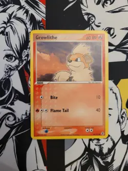 Growlithe 64/112 FireRed & LeafGreen Common Light Play Pokemon TCG Card - LP - Image 1