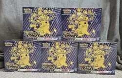Pokemon TCG Surging Sparks ETB Elite Trainer Box Set Lot Of x5 New Sealed - Image 1