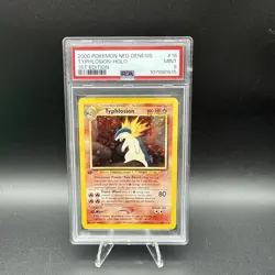 2000 Pokemon Neo Genesis Typhlosion #18 Holo 1st Edition PSA 9 Mint - Image 1