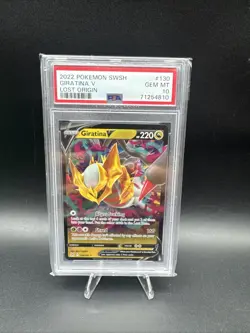 2022 Pokemon Sword & Shield Lost Origin Giratina V #130 PSA 10 GEM MINT - Image 1