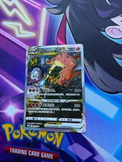 Pokemon TCG S-Chinese Charizard Vstar 143/S-P Promo Holo Alt Art Sword&Shield - Image 2