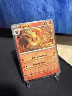 Flareon SVP 167 Pokemon Cosmos Holo Prismatic Evolutions - NM - Image 1