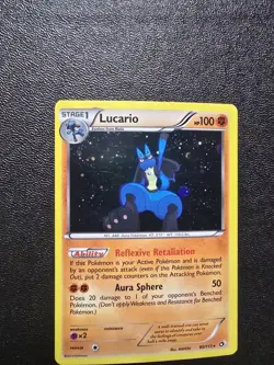 Pokemon TCG Lucario Holo Black & White - Legendary Treasures #80 Stage 1/Rare - Image 2