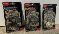 3X -Pokemon Mega Evolution Checklane Blisters - tryanitar & wailord promo SEALED - Image 1