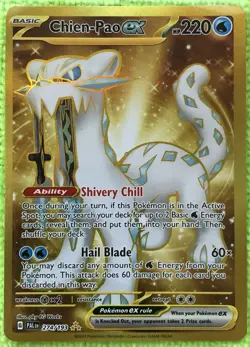 (Near Mint) Chien-Pao Ex #274/193 Gold HR Pokemon Paldea Evolved BryeCollects - Image 1