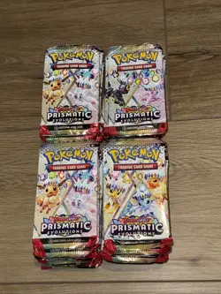 Prismatic Evolutions Booster Pack Lot 36 FACTORY SEALED PACKS Pokemon TCG Lot - Image 1