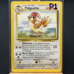 Pidgeotto - 22/102 - Base Set - Unlimited - Rare - Pokemon - WOTC - Played - Image 3