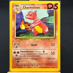 Charmeleon - 24/102 - Base Set - Unlimited - Uncommon - Pokemon - WOTC - Damaged - Image 3