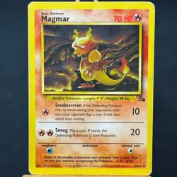 Magmar - 39/62 - Fossil Set - Unlimited - Uncommon - Pokemon - WOTC - Damaged - Image 1