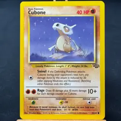 Cubone - 50/64 - Jungle Set - Unlimited - Common - Pokemon - WOTC - NM - Image 1
