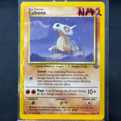 Cubone - 50/64 - Jungle Set - Unlimited - Common - Pokemon - WOTC - NM - Image 3