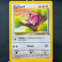 Jigglypuff - 54/64 - Jungle Set - Unlimited - Common - Pokemon - WOTC - NM - Image 1