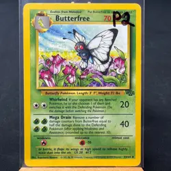 Butterfree - 33/64 - Jungle Set - Unlimited - Uncommon - Pokemon - WOTC - Played - Image 3
