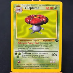 Vileplume - 31/64 - Jungle Set - Unlimited - Rare - Pokemon - WOTC - Played - Image 1