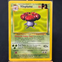 Vileplume - 31/64 - Jungle Set - Unlimited - Rare - Pokemon - WOTC - Played - Image 3