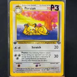 Persian - 42/64 - Jungle Set - 1st Edition - Uncommon - Pokemon - WOTC - Played - Image 3