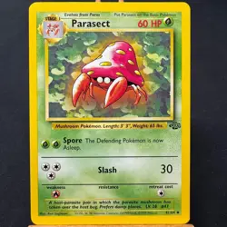 Parasect - 41/64 - Jungle Set - Unlimited - Uncommon - Pokemon - WOTC - Played - Image 1
