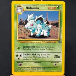Nidorina - 40/64 - Jungle Set - Unlimited - Uncommon - Pokemon - WOTC - Played - Image 1