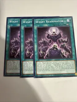 Wight Reanimator 3x (playset) ALIN-EN065 Common 1st Ed NM Yugioh (in Hand) - Image 1