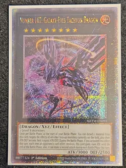 Yugioh Number 107: Galaxy-Eyes Tachyon Dragon MZTM-EN091 Quarter Century 1st NM - Image 1