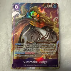 Vinsmoke Judge OP06-062 Alt Art SR Wings Of The Captain English One Piece Card - Image 1