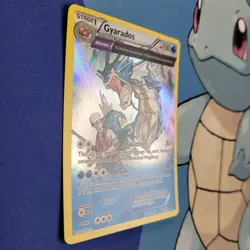 Pokemon Gyarados TCG Full Art Holo Card 21/98 XY Ancient Origins 2015 - Image 2