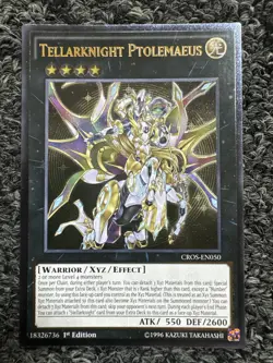 Tellarknight Ptolemaeus Ultimate Rare 1st Edition NM Yugioh Card CROS-EN050 - Image 1