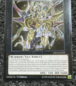 Tellarknight Ptolemaeus Ultimate Rare 1st Edition NM Yugioh Card CROS-EN050 - Image 3