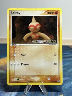 Baltoy 43/106 Ex Emerald Reverse Holo Stamped Yuka Morii Pokemon Card MP - Image 1