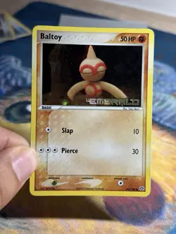 Baltoy 43/106 Ex Emerald Reverse Holo Stamped Yuka Morii Pokemon Card MP - Image 3