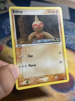 Baltoy 43/106 Ex Emerald Reverse Holo Stamped Yuka Morii Pokemon Card MP - Image 4