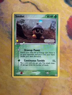 Seedot 61/92 Ex Legend Maker Reverse Holo Stamped Yuka Morii Pokemon Card - Image 2