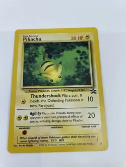 Pikachu (27) 2000, Rare Black Star Promo Pokemon Card - MP X1 - Image 1