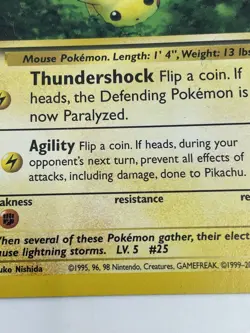 Pikachu (27) 2000, Rare Black Star Promo Pokemon Card - MP X1 - Image 2